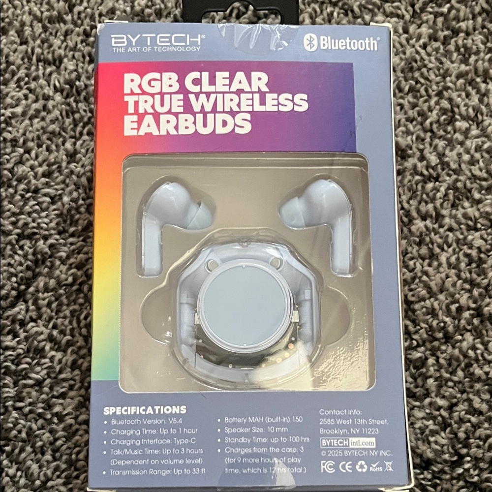 Bytech RGB Clear True Wireless Earbuds